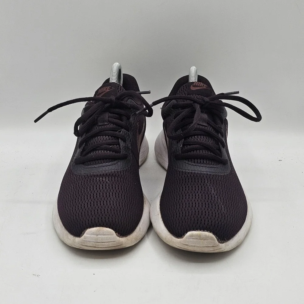 Nike Tanjun Shoes Womens Size 9 Bordeaux‎ Mesh Running Rose Gold 812655-607